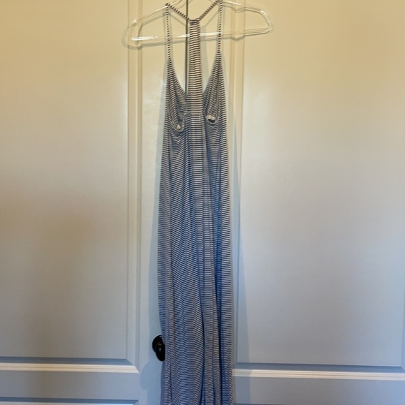 Eberjey Light Blue & White Stripe Maxi Dress - Picture 6 of 10